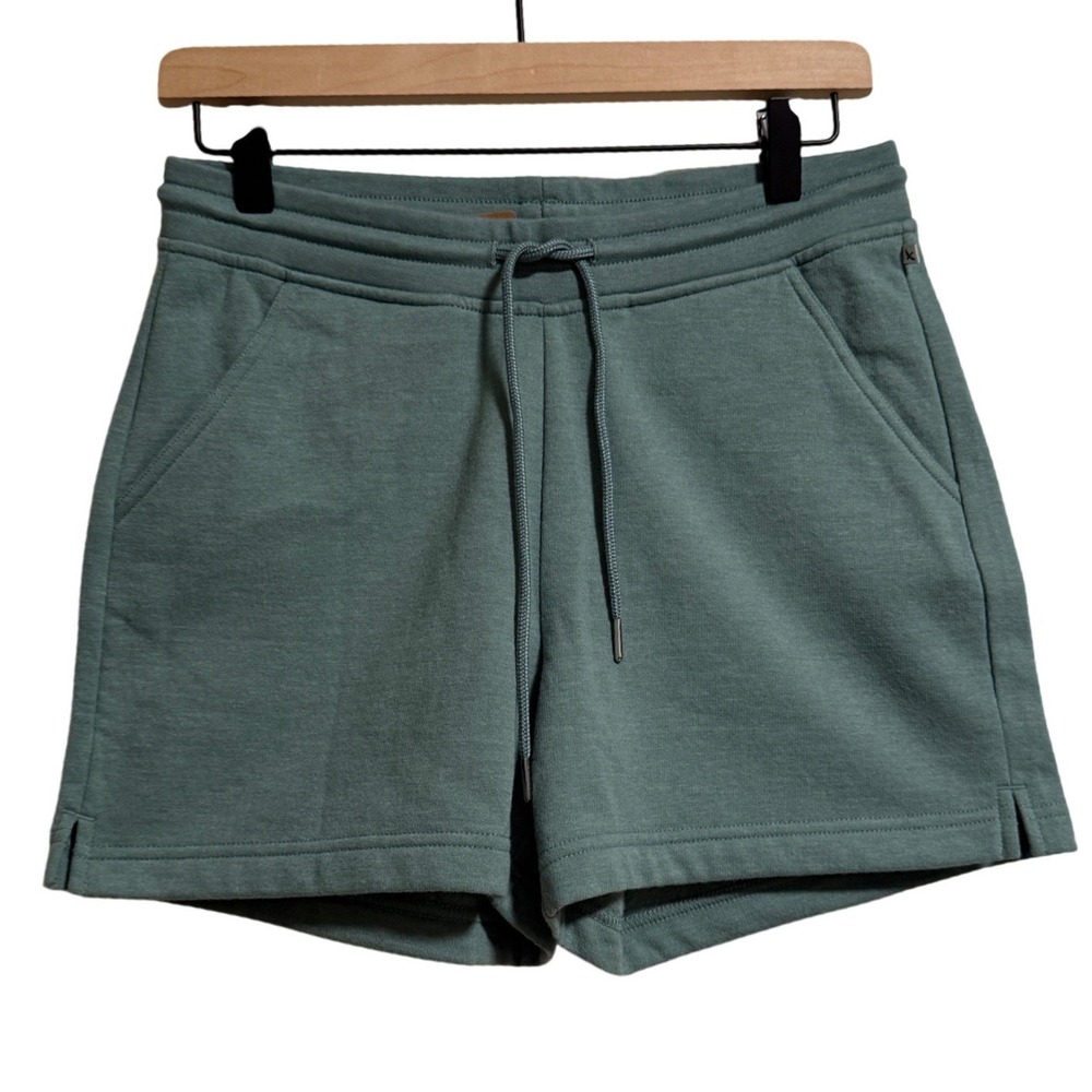 Eddie Bauer Womens Camp Fleece Shorts Loden Green XS NWT